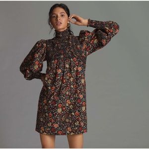 NEW Plenty by Tracy Reese Smocked Floral Mini Dress (Never Worn) - Anthropologie